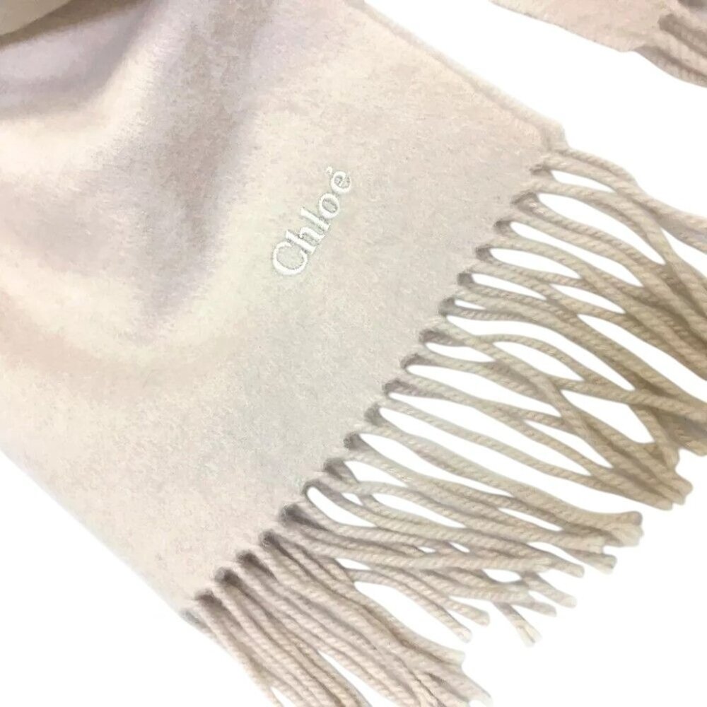 804193BG (S2) Chloe Scarf Beige Silk - Picture 2 of 9